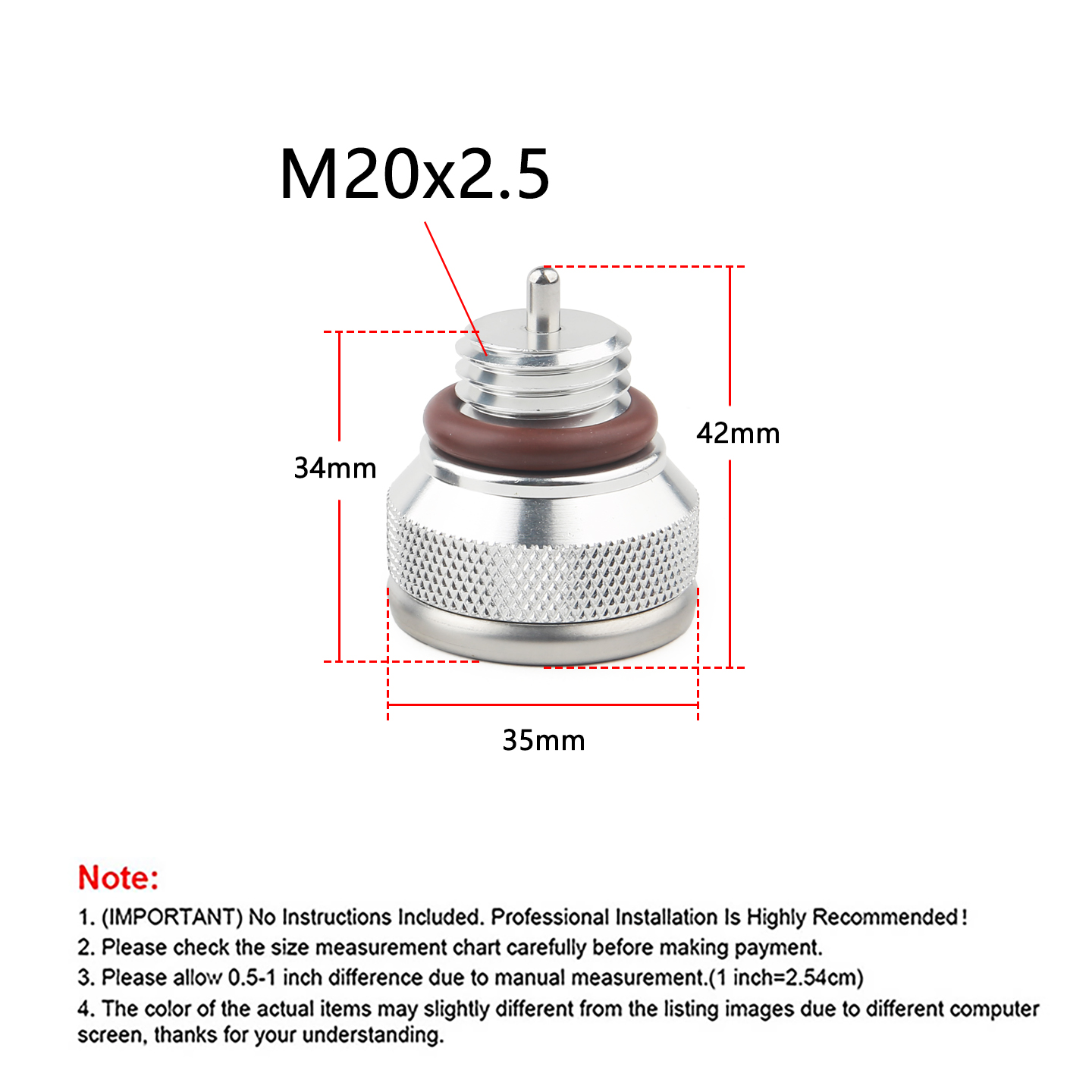 M20x1.5/M20x2.5/M30x1.5 قبعات  - مراجعة Motorcycle Oil Filter وسعره