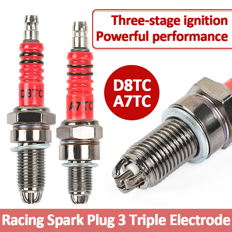 شمعة إشعال للسباقات بثلاثة أقط - مراجعة Motorcycle Spark Plug وسعره